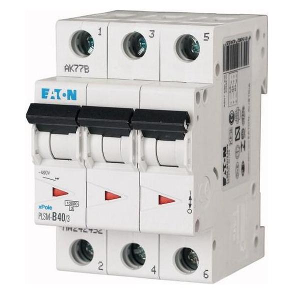 Moeller Electric 10kA Triple Pole Type C MCB 40A (PLSM-C40/3-MW)