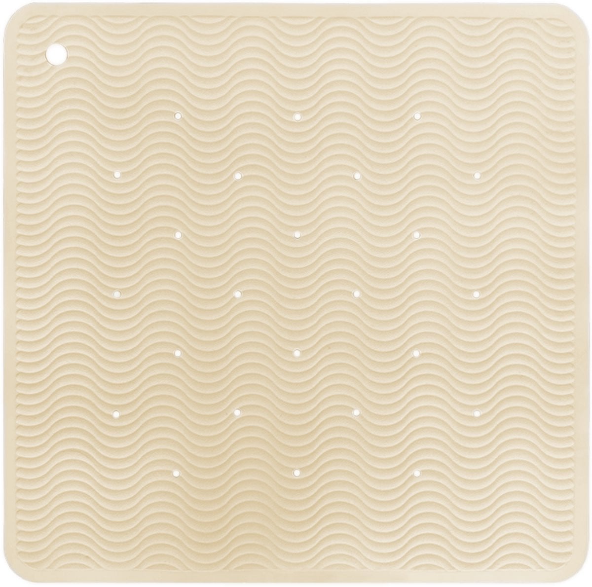 Hevea Wave Badmat Square Badmat - Sand