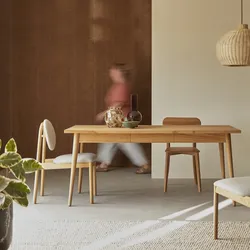 Esstisch aus Teakholz massiv Esszimmer Tisch 180x80 cm neu Tikamoon