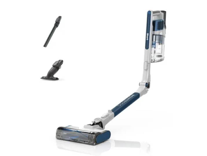 Shark IZ380EU aspirateur balai et balai électrique Batterie Sec Sans sac 0,7 L 181 W Métallique, Marine
