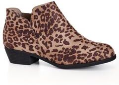 Wide Width Women's Freisa Ankle Boot by Cloudwalkers in Animal (Size 11 W)