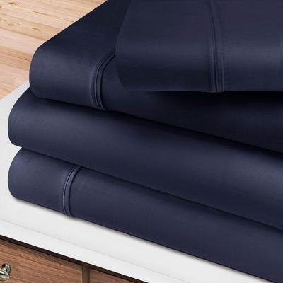 Home City, Inc. Diversion Sheet Set, Twin, Navy