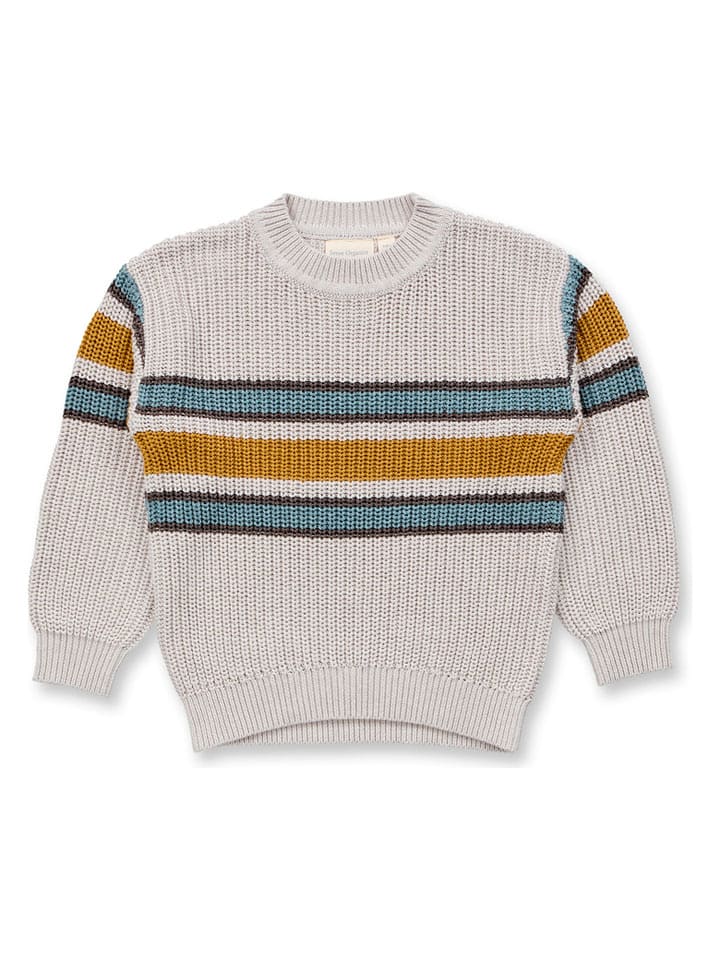 Sense Organics Pullover "Delia" in Creme/ Senf/ Grün - 110