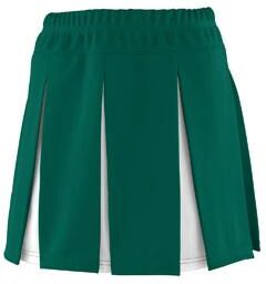 Augusta Sportswear 9116 Athletic Girls Liberty Skirt in Dark Green/White size Medium   Polyester