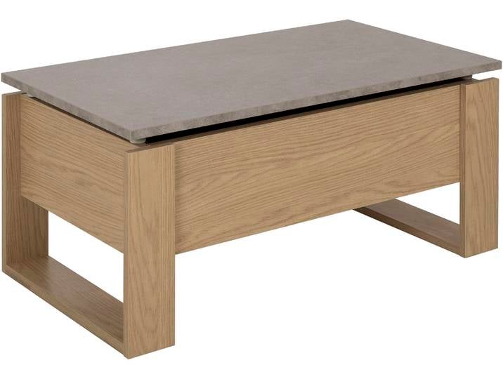 Couchtisch GAMI DENVER , braun (roockwood eiche, melamin mineral, roockwood eiche, melamin mineral), B:90cm H:40cm T:52cm, Spanplatte, Tische, Couchtisch, Hochklappbare Tischplatte