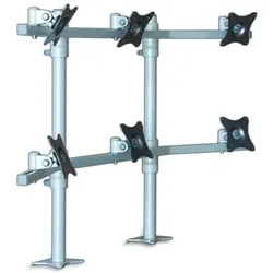 edbak LCD Tischhalterung 19"-27" (Tisch, 27", 10 kg), Monitor Halterung, Schwarz