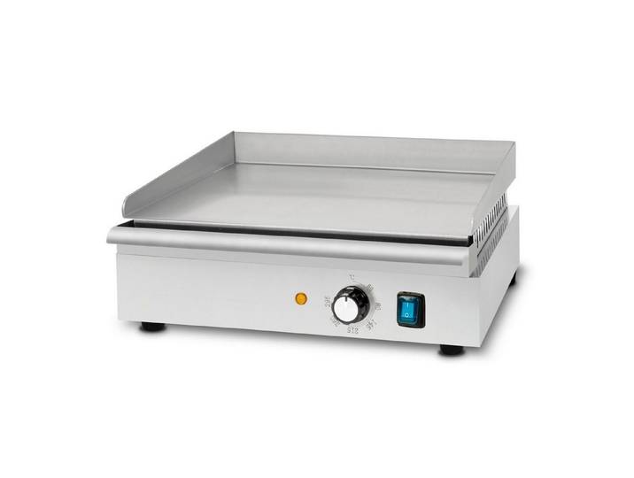 vertes Tischgrill Grillplatte Bratplatte Plancha Grill Elektrisch 1700W, 1700 W, Edelstahl Grillfläche Glatt 40x26cm