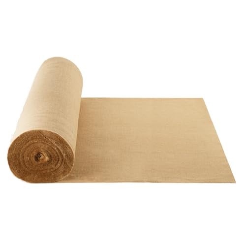 VEVOR Jute Stof Rol voor Decoratie en Tuinieren, Beige/Bruin, Breedte: 101,6 cm, Lengte: 91,4 m