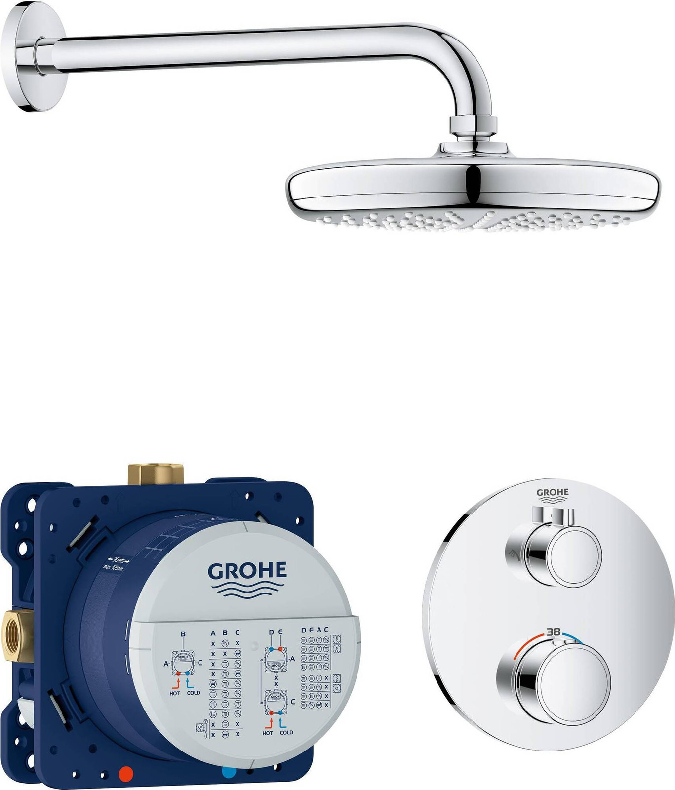 Grohe Grohtherm inbouwdoucheset CASA39 34726000