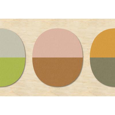 Fototapete LIVING WALLS "Walls by Patel Split Ovals 1", beige (bunt), B:4m L:2,7m, Vlies, Tapeten, Vlies, Wand, Schräge