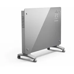 Bansin Crystal Smart Konvektor 1500   1500 W   App   5- 50 °C   LED-Anzeige   Touch-Display Grau 1500 W