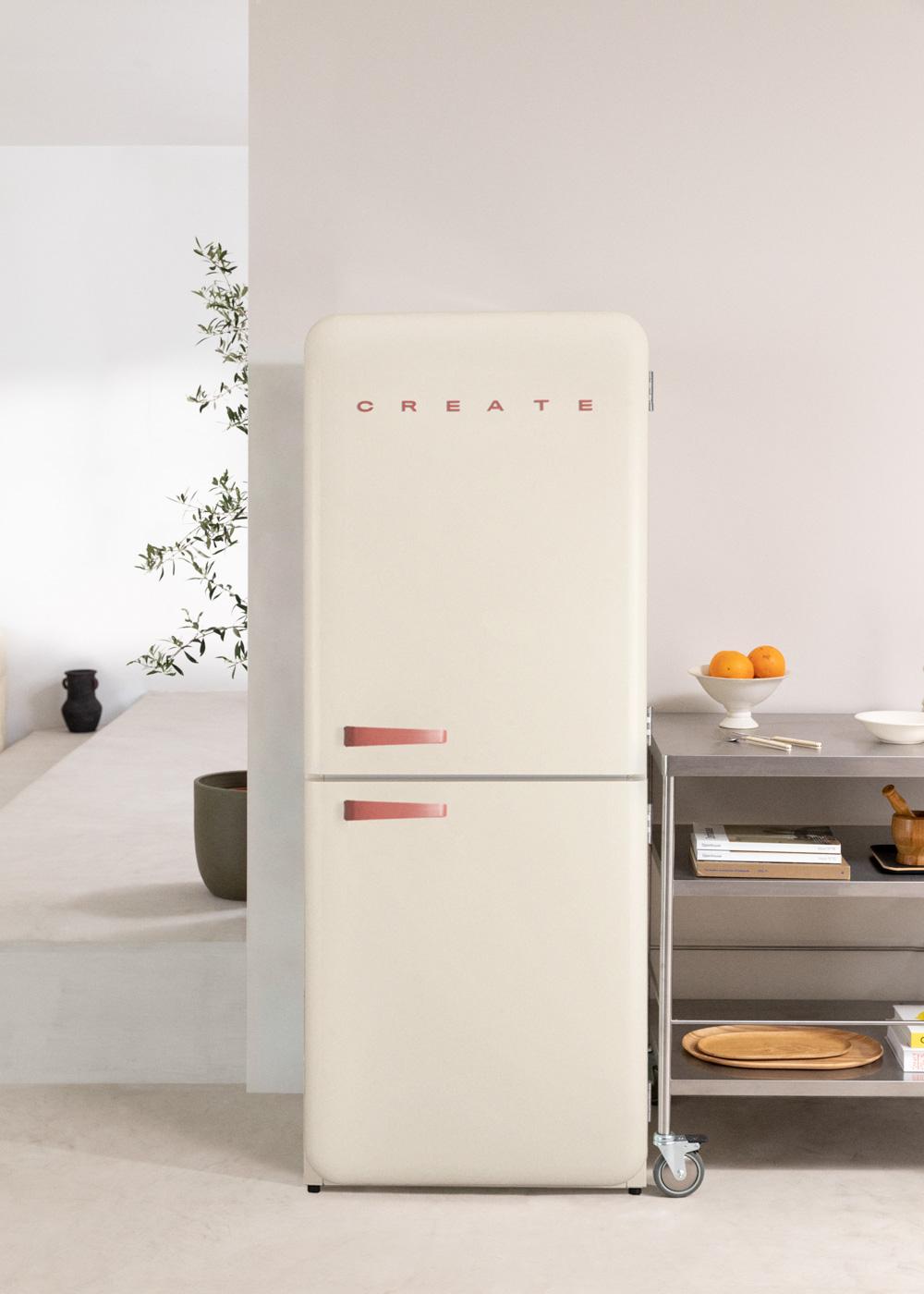 CREATE - FRIDGE RETRO COMBI 401L - Retro-Stil Kombikühlschrank