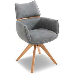 Stuhl Detroit Stoff Grau