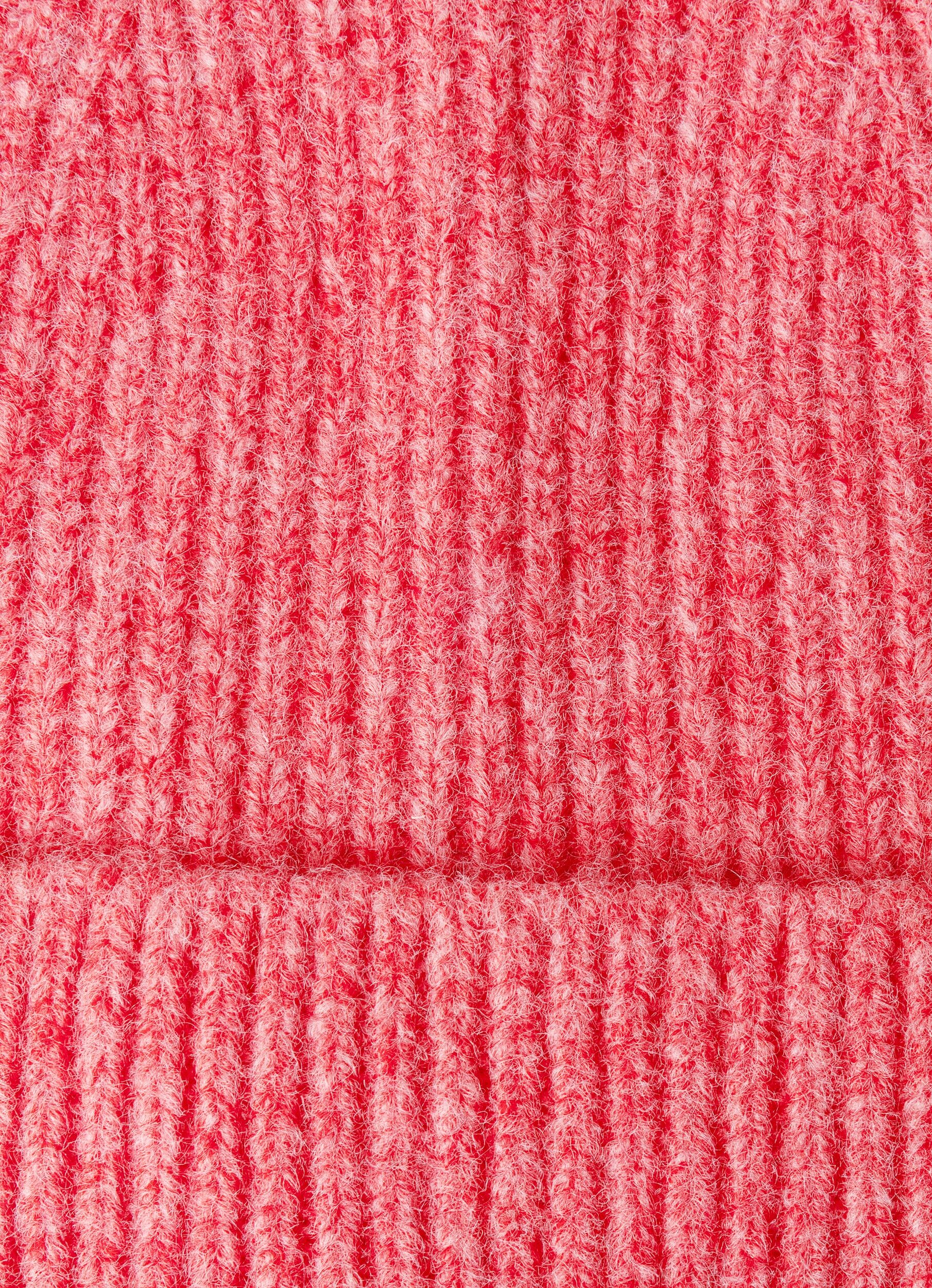 Strickmütze PEPE JEANS "FRANCISY HAT", Damen, rosa (coral peach pink), Strick, Materialmix, meliert, Mützen Strickmütze, mit Woll-Anteil