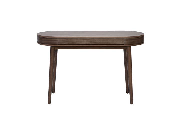 Bureau avec tiroir en bois foncé L120 cm JUDITH