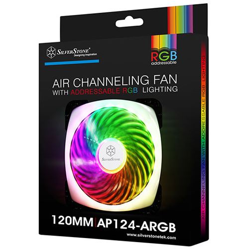 120x120x25mm Silverstone SST-AP124-ARGB, RGB Lüfter