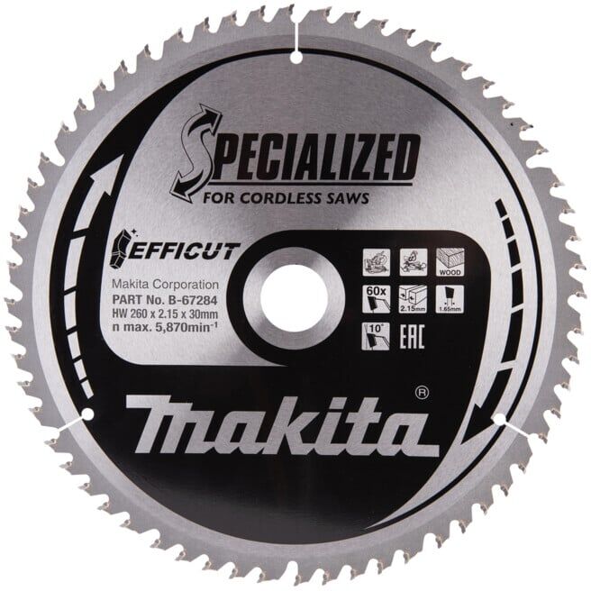 Lame de scie Makita EFFICUT (B-67284)