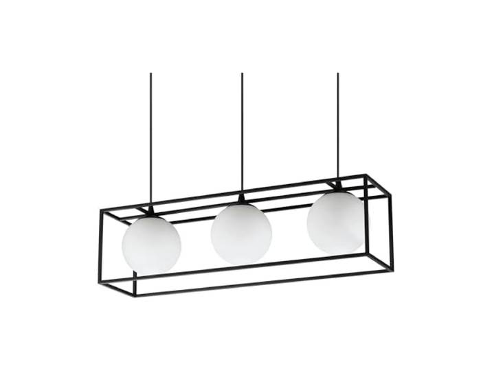 Ideal Lux LINGOTTO Deckenleuchte mit 3 Lichtleisten, mattschwarz
