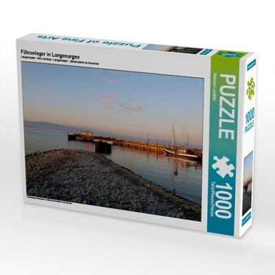 CALVENDO Puzzle Fähranleger in Langenargen 1000 Teile Puzzle quer | 1000 Teile Lege-Größe 64 × 48 cm Foto-Puzzle für glückliche Stunden