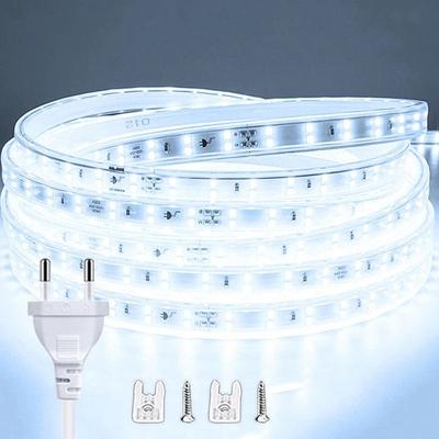 Uplift Picks Powerful 220V Waterproof LED Strip For Seamless Long Run Lighting Anywhere white 15m