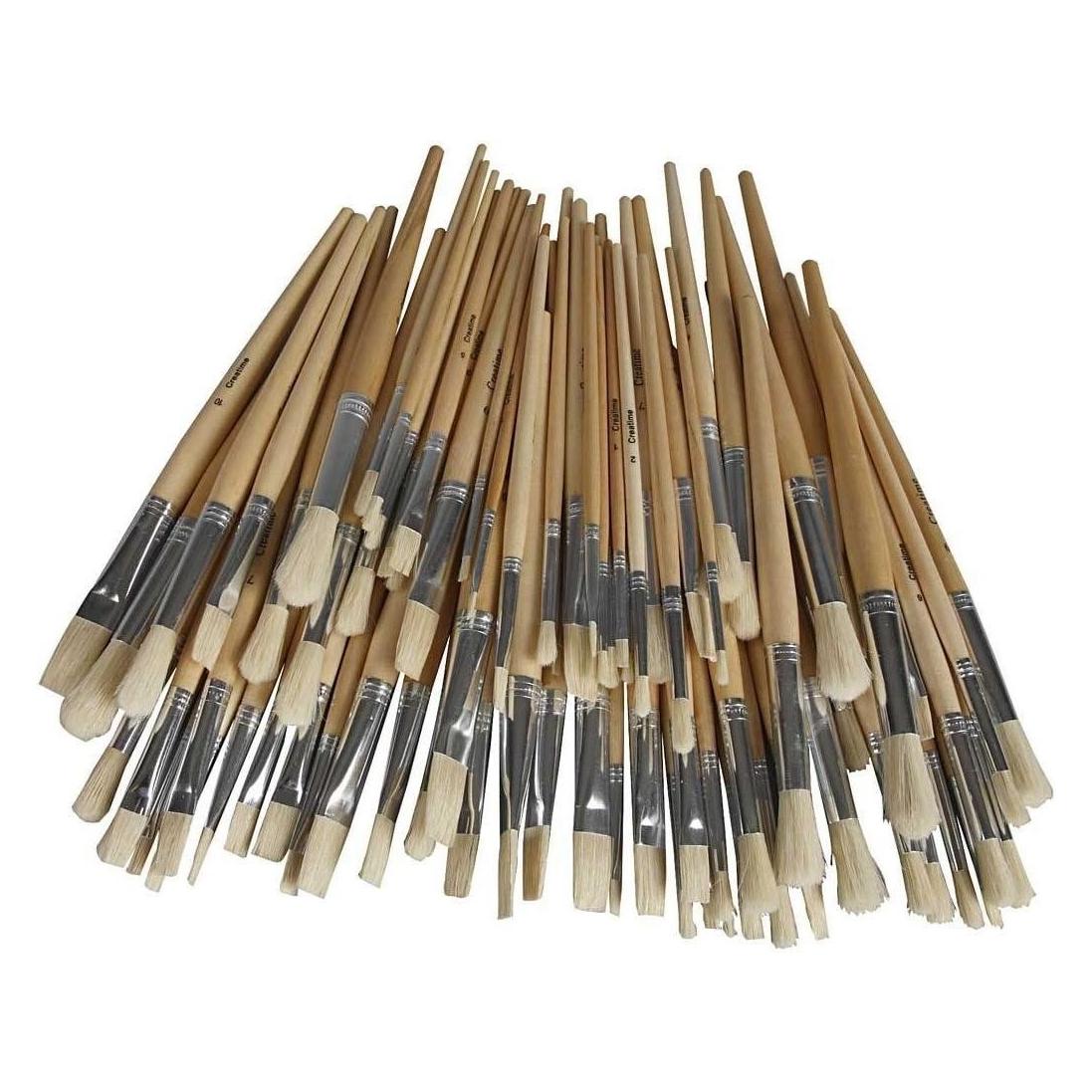 Creativ Company Borstenpinsel Rundpinsel 80 Stück (15 mm) (99821)