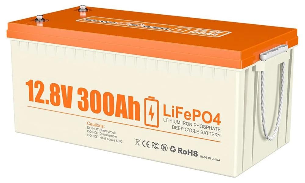 Selius LiFePO4 Lithium Accu - 12V 300Ah Deep Cycle Solar en Boot Accu - IP68 Waterdicht