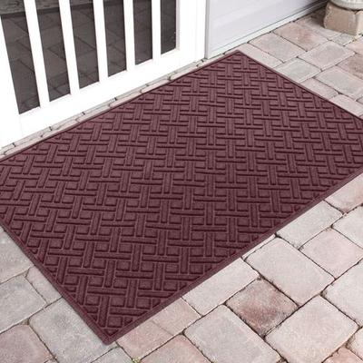 Bungalow Dba Matterly Lattice Extra Large Mat 70 x 45, 70 x 45, Burgundy
