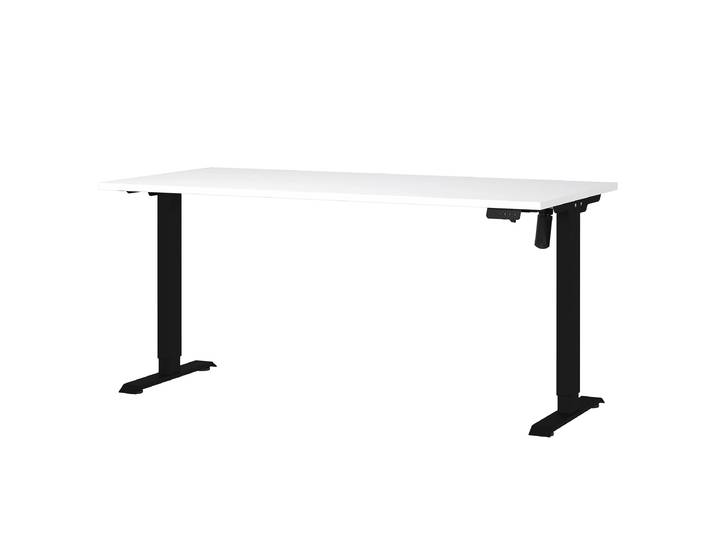 Bureau réglable en hauteur Boras 160cm Blanc/Blanc