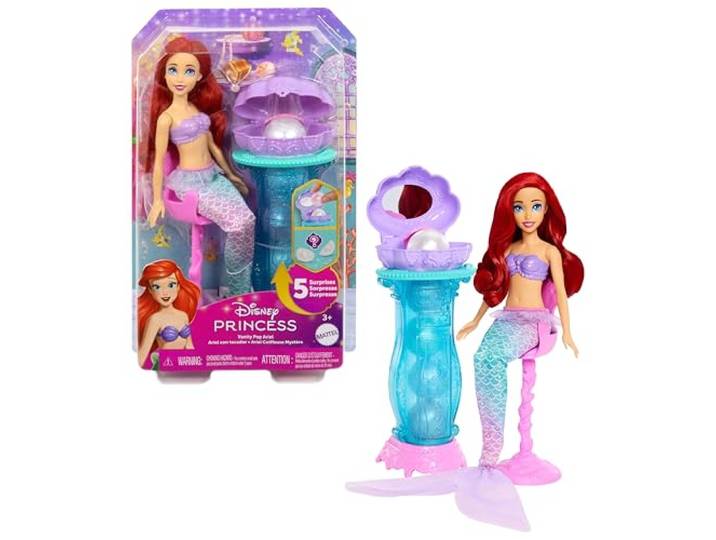 Mattel Disney Princess Ariel zeemeerminmodepop & kaptafel