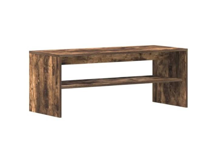 Helloshop26 TV-Schrank mit praktischem Stauraum, Wohnzimmer, 100 x 40 x 40 cm, aus Holz, Eiche rauchfarben, 02_0051241