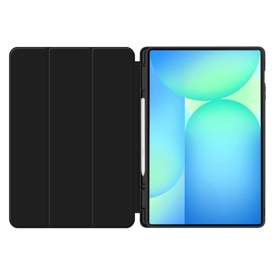 4Kom TechProtect SmartCase Pen Hülle für Samsung Galaxy Tab S10 FE+ 13.1 X620 / X626B - Schwarz (Samsung Galaxy Tab S10 FE+) (5906302368242)