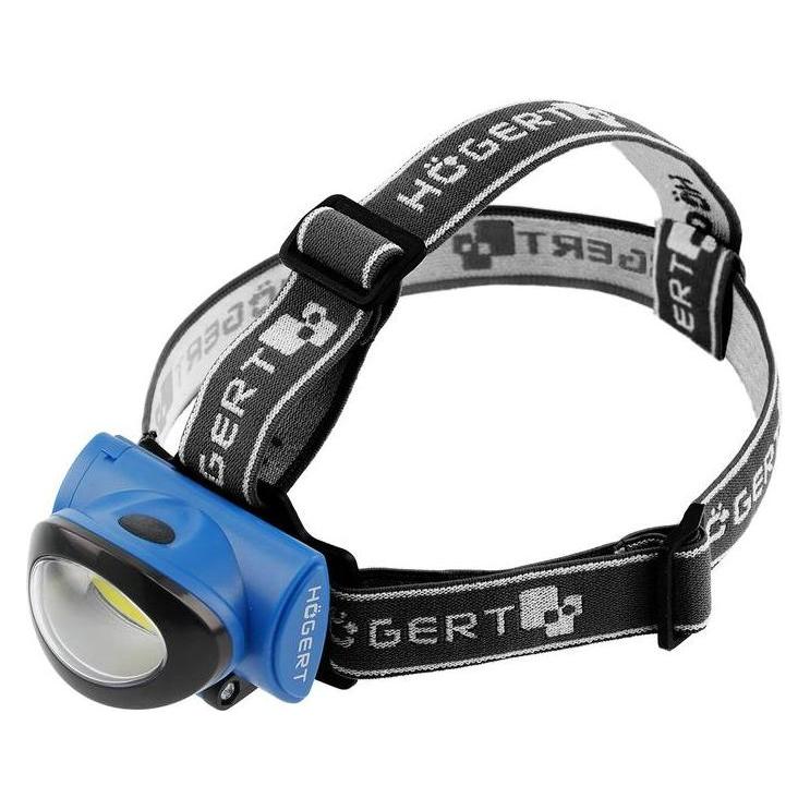 Högert Stirnlampe Technik Stirnlampe, 3x AAA 1,5V (ohne Batterien), 3W, 160lm, 10m, IP20 (160 lm) (HT1E420)