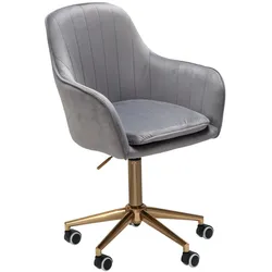 AMSTYLE Drehstuhl SPM1.430 Samt Grau