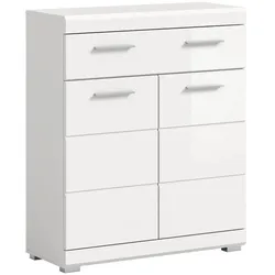 Badezimmerschrank Beistellschrank Bad Hochglanz - 74 cm breit