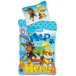 Procos, Kinderbettwäsche, Paw Patrol Hilfe! Bettlaken 140×200cm, 70×90 (200 x 140 cm, 90 x 70 cm)