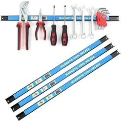 Wiltec, Werkzeugwand, Magnetleiste 4er Set 61cm Werkzeughalter Werkstatt Schiene Wandhalterung
