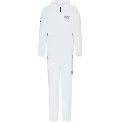 EA7 für Herren. 8NPV08_PN4HZ Tennis Pro Trainingsanzug weiß (XL), Sportlich, Tennis/Padel, Multisport, Polyester, Langarm