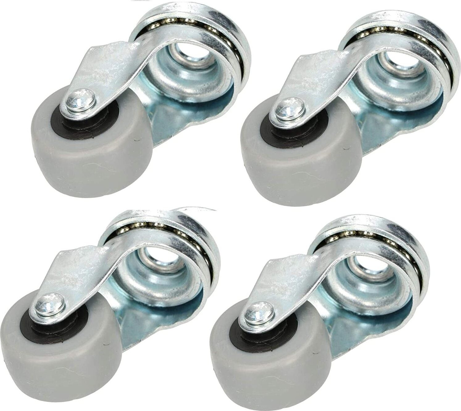 KOTARBAU Set van 4 rubberen zwenkwielen van 30 mm voor alle vloeren