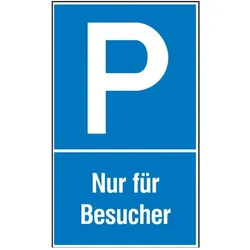 SafetyMarking, Sicherheitskennzeichnung, Parkplatzschild P Nur für Besucher