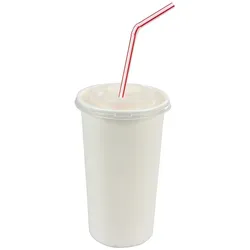 VEPATIM 100x Pappbecher Getränkebecher weiß 400 510ml inkl. Deckel mit Kreuzschlitz