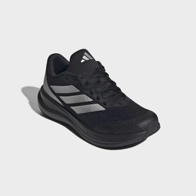 Laufschuh ADIDAS SPORTSWEAR "RUNFALCON 6 KIDS", Kinder, Gr. 39, schwarz (core schwarz, silber metallic, core schwarz), Textil, Schuhe Laufschuh