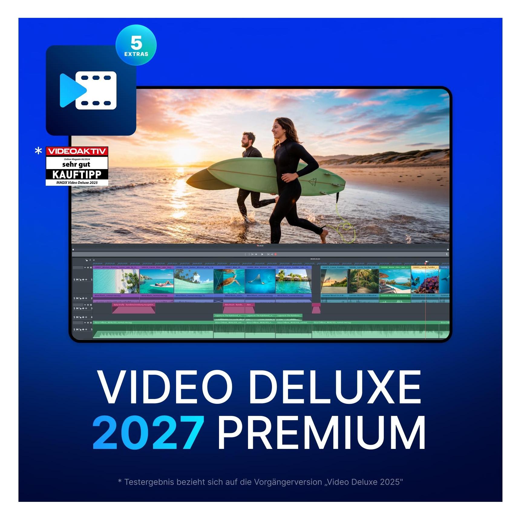 Magix Video deluxe 2027 Premium Download Code (1 User, 1 Geräte/User, unbegrenzt) (639191551772)