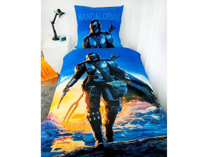 Parure de lit Star Wars Mandalorian Bleu