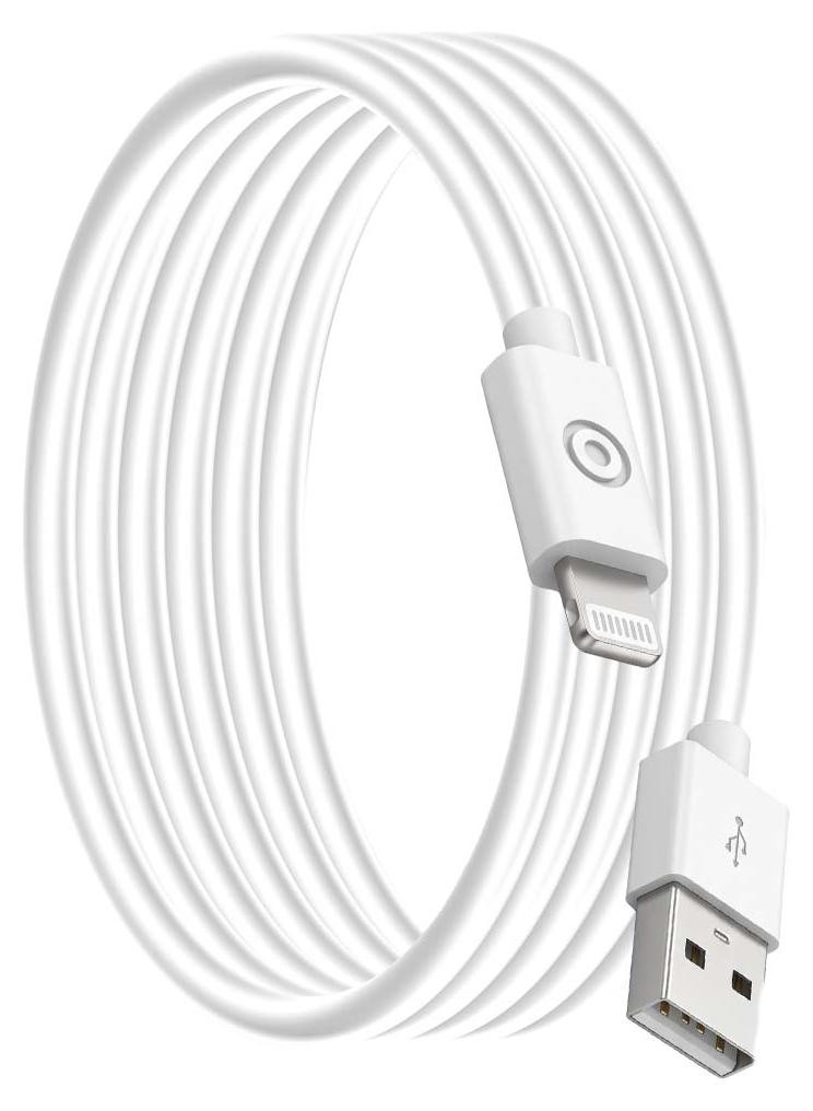 Big Ben CBLMFI1M2RW Lightning naar USB-A oplaadkabel, wit, 1,2 meter