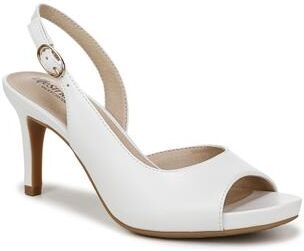 Women's Teller 2 Slingback Pump by LifeStride in Bright White (Size 7 1/2 M)