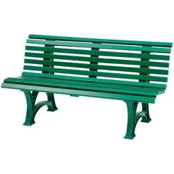 Bank  Helgoland , grün , Maße (cm): B: 150 H: 80 T: 64.0