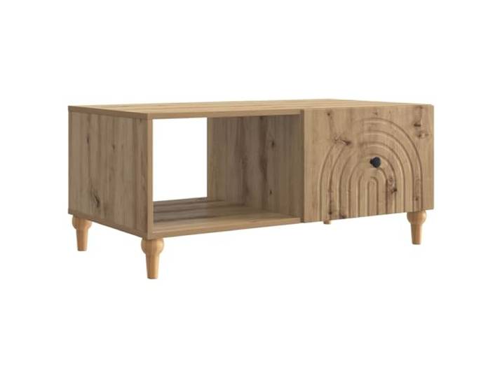 Heofavd Couchtisch Artisan-Eiche 90x50x40 cm Holzwerkstoff