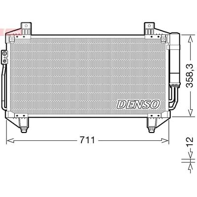 DENSO Kondensator, Klimaanlage dcn45011 für MITSUBISHI