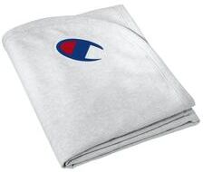 Champion RW47 Reverse Weave Stadium Blanket in Silver Grey size OSFA   Cotton/Polyester Blend