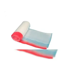180 Müllsäcke Abfallsäcke mit Zugband 110l 700x1040mm transparent LLDPE
